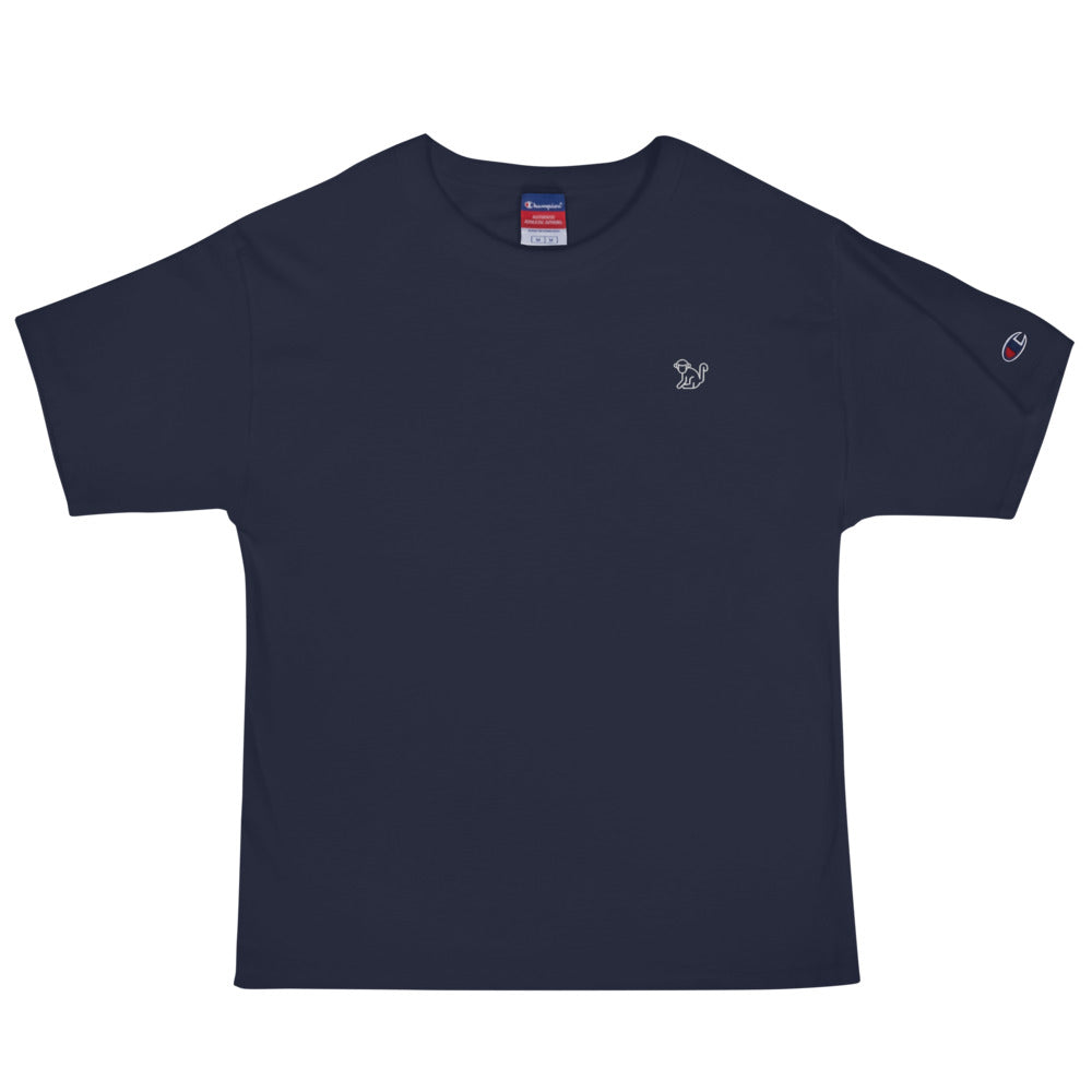 Fabs & Co x Champion White Logo Mens T-Shirt
