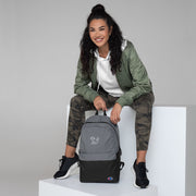 Fabs & Co x Champion Embroidered White Logo Backpack