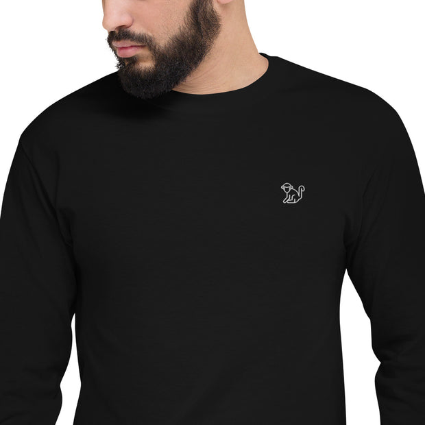 Fabs & Co x Champion White Logo Mens Long Sleeve T-Shirt