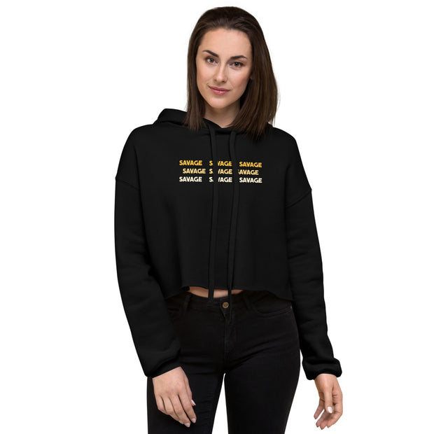 Savage Crop Womens Hoodie