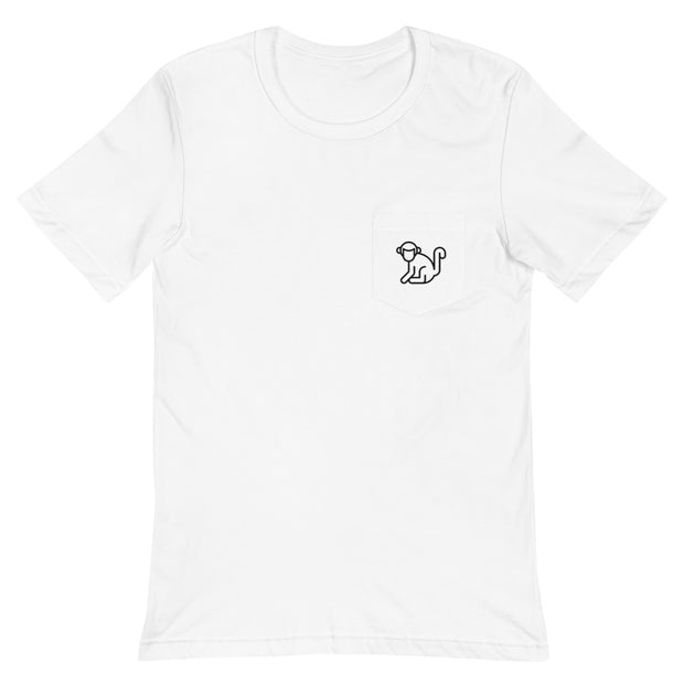 Black Pocket Logo Mens T-Shirt