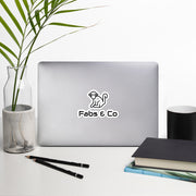 Original Black Logo Bubble-Free Stickers