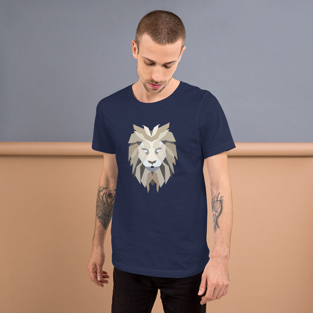 Polygon Lion Mens T-Shirt