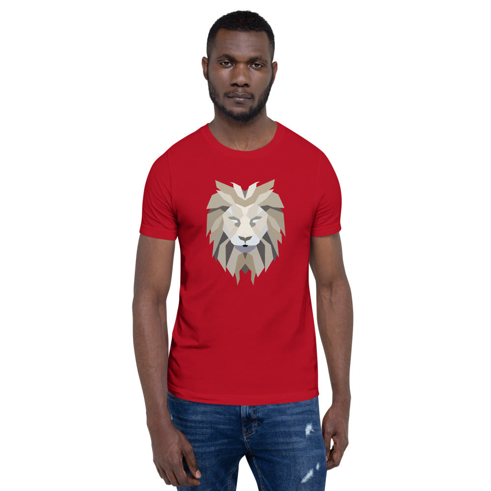 Polygon Lion Mens T-Shirt