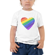 Heart Print Girls Toddler T-Shirt
