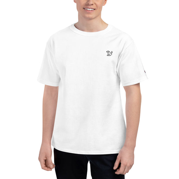 Fabs & Co x Champion Black Logo Mens T-Shirt