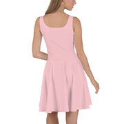 Pink Womens Skater Dress