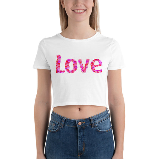 Love Womens Crop Top