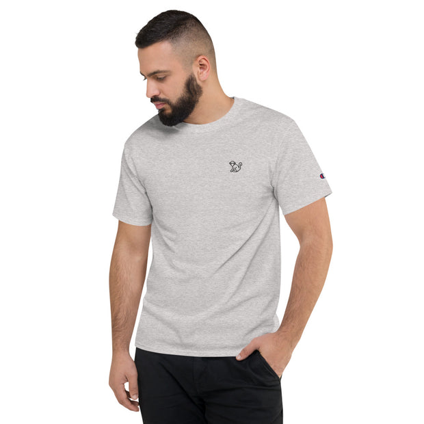 Fabs & Co x Champion Black Logo Mens T-Shirt
