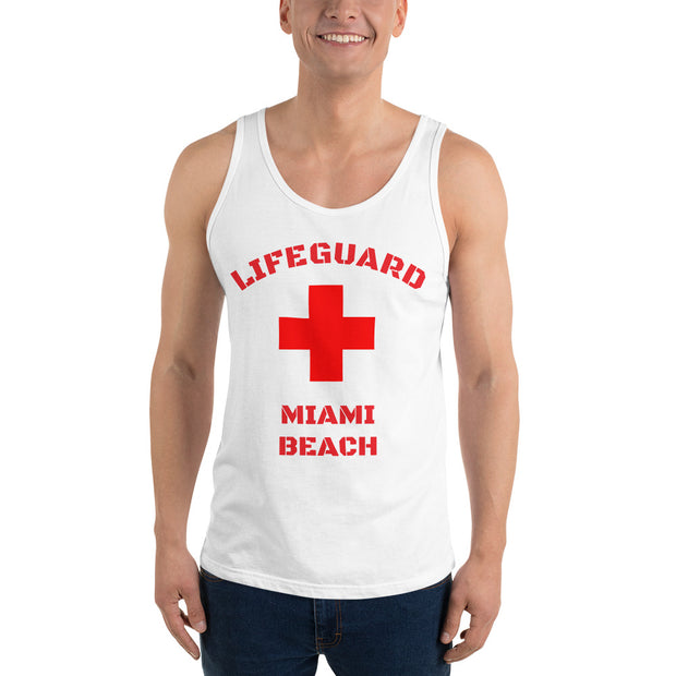 Tak Åben De er Miami Beach Lifeguard Mens Vest/Tank Top – Fabs&Co