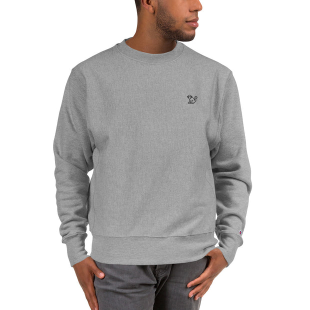 Fabs & Co x Champion Black Logo Sweatshirt