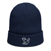 White Logo Beanie