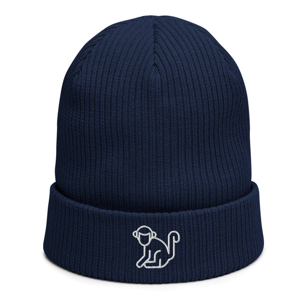 White Logo Beanie