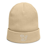 White Logo Beanie