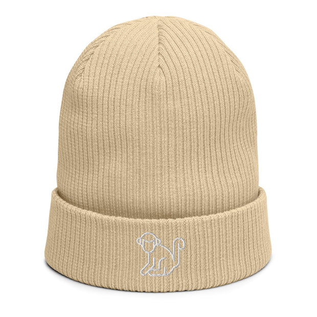 White Logo Beanie