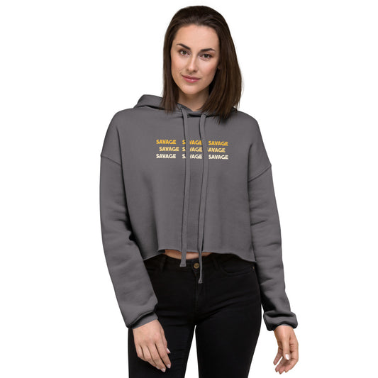 Savage Crop Womens Hoodie