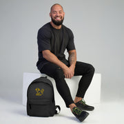 Embroidered Yellow Logo Backpack