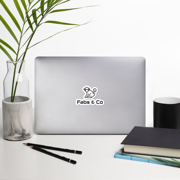 Original Black Logo Bubble-Free Stickers