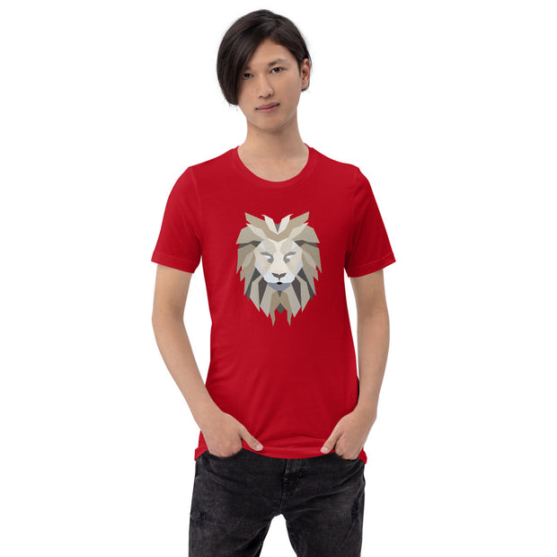 Polygon Lion Mens T-Shirt