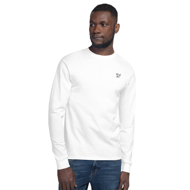 Fabs & Co x Champion Black Logo Mens Long Sleeve T-Shirt