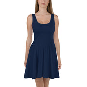 Navy Womens Skater Dress