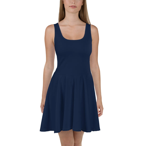 Navy Womens Skater Dress