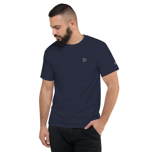 Fabs & Co x Champion White Logo Mens T-Shirt