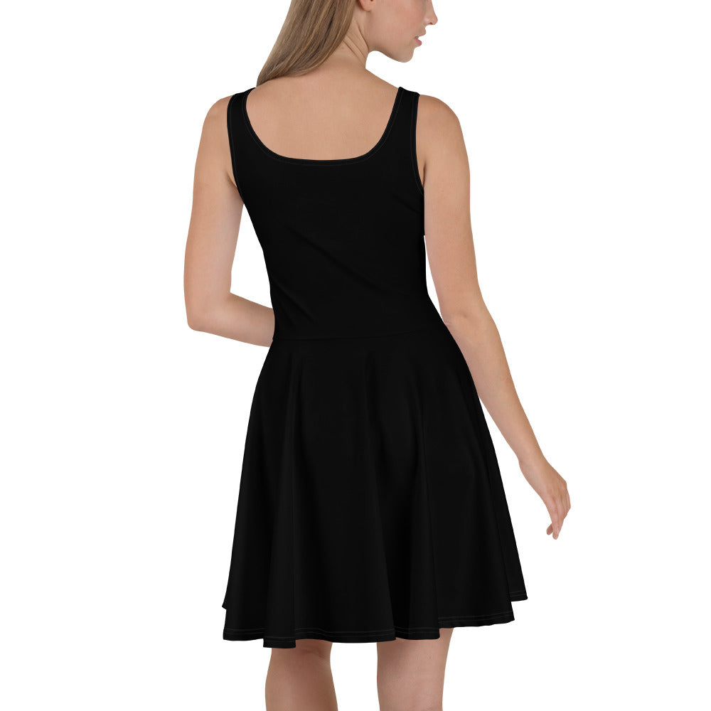 Black Womens Skater Dress