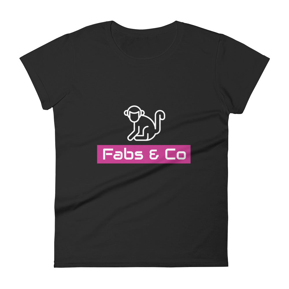 Plum Stripe Original Logo Womens T-Shirt