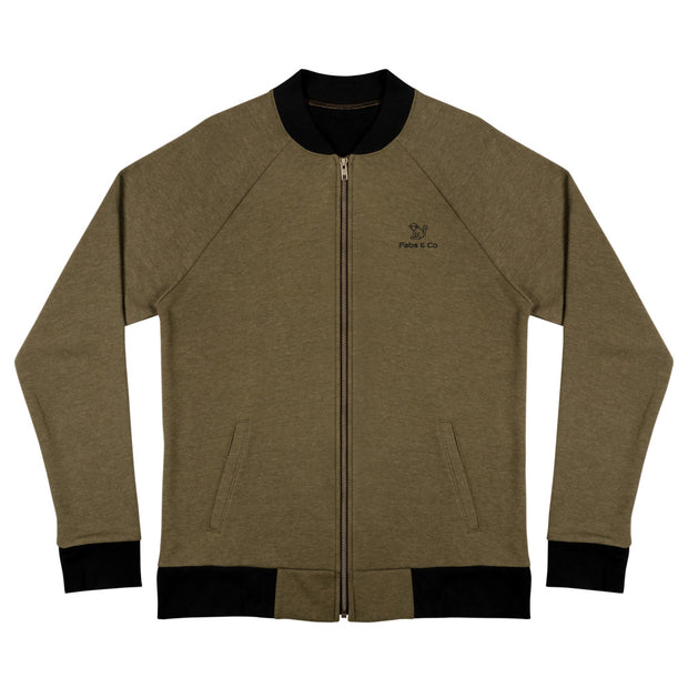 Black Original Badge Logo Mens Bomber Jacket