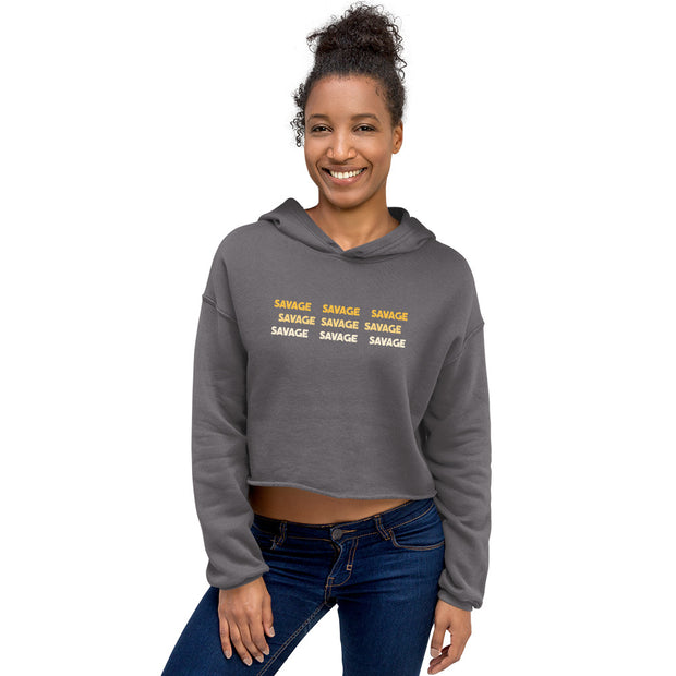 Savage Crop Womens Hoodie