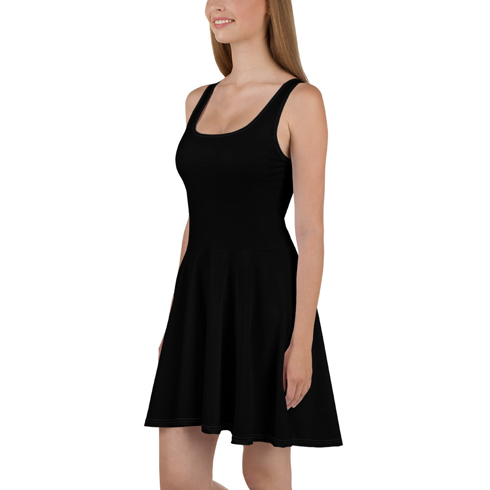 Black Womens Skater Dress