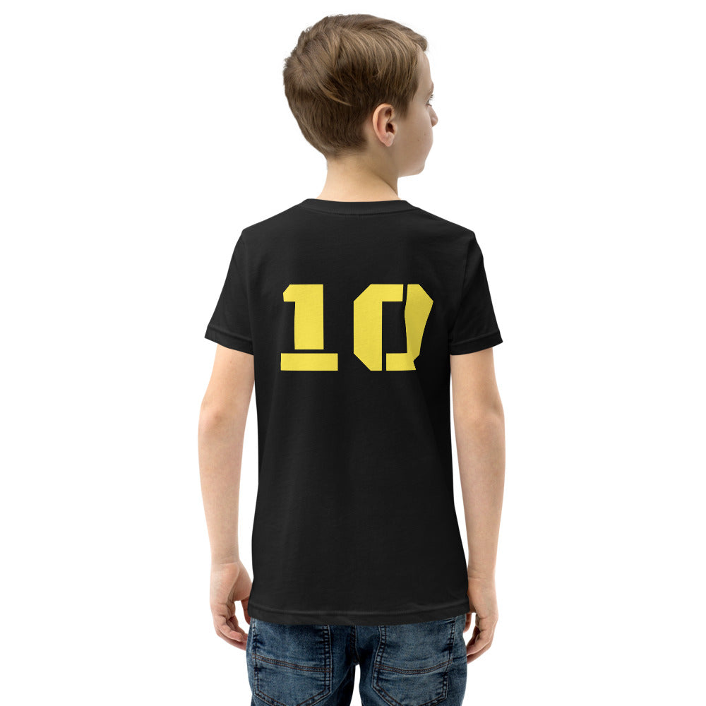Number 10 Soccer Player Print Boys T-Shirt