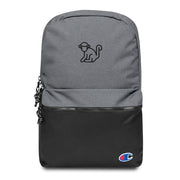 Fabs & Co x Champion Embroidered Black Logo Backpack