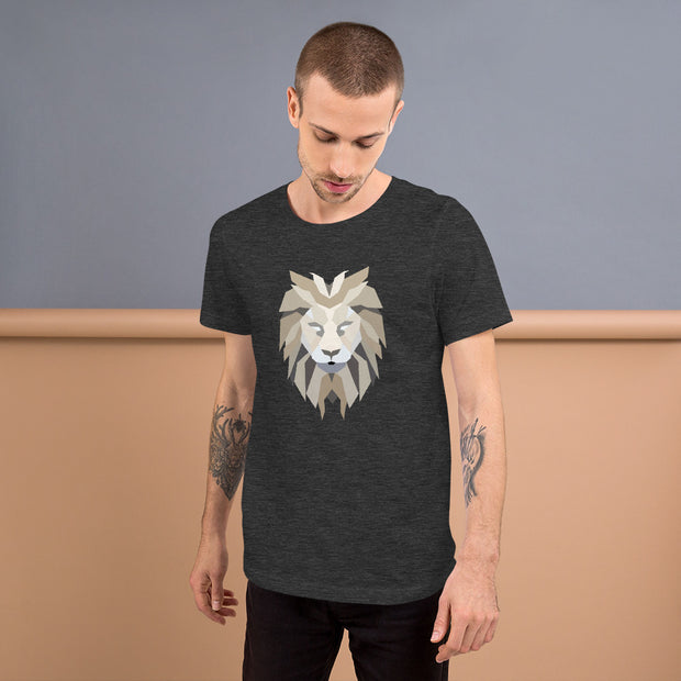 Polygon Lion Mens T-Shirt