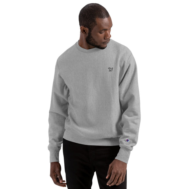 Fabs & Co x Champion Black Logo Sweatshirt