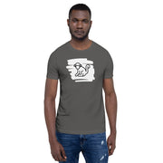 White Scribble Logo Mens T-Shirt