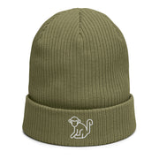 White Logo Beanie