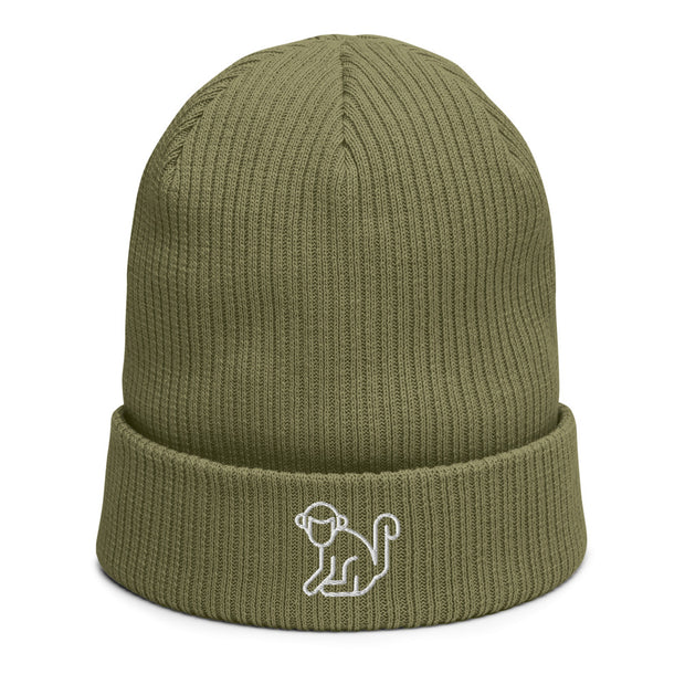 White Logo Beanie