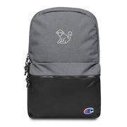 Fabs & Co x Champion Embroidered White Logo Backpack