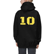 Number 10 Soccer Player Print Boys Hoodie