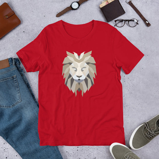 Polygon Lion Mens T-Shirt