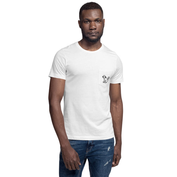 Black Pocket Logo Mens T-Shirt