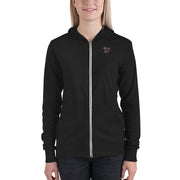 Pink Logo Womens Lightweight Zipped Hoodie