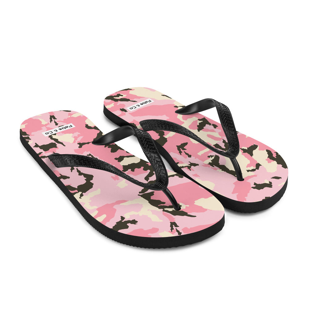 Pink Camo Womens Flip-Flops