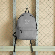 Embroidered White Logo Backpack
