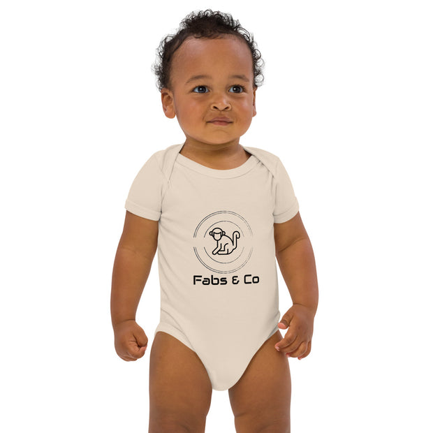 Fabs & Co Orignal Logo and Text  Baby Bodysuit