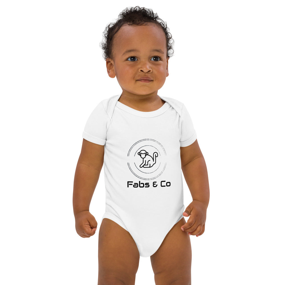Fabs & Co Orignal Logo and Text  Baby Bodysuit