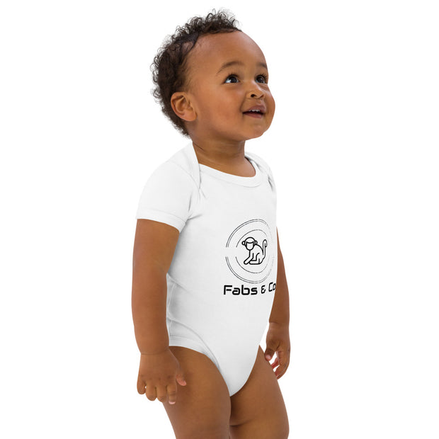 Fabs & Co Orignal Logo and Text  Baby Bodysuit