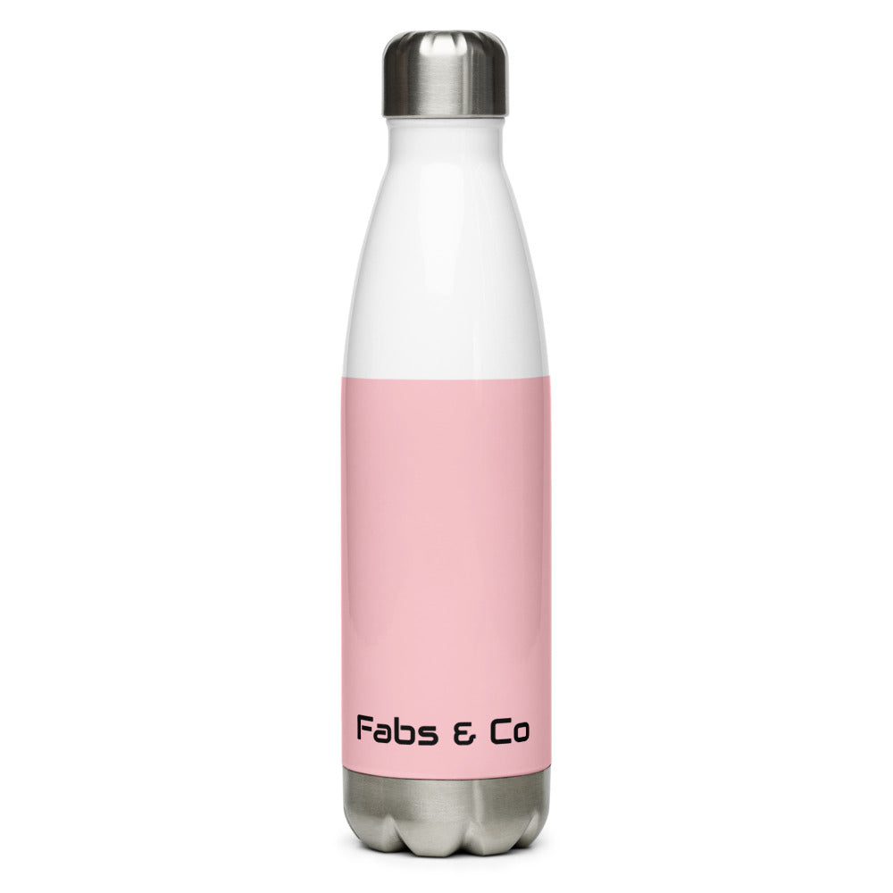 Fabs & Co Stainless Steel Water Bottle Pink